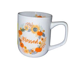 Austin & Ash "Blessed" Fall-Themed Ceramic Mug 16 Oz Capacity Dishwasher & Micro